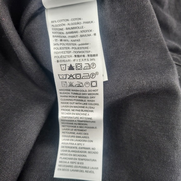 Levi Strauss Co Western Denim Shirt Black Pearl Snap Button Women Size Small New - Picture 5 of 10